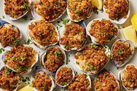 Nyt Recipes, Vegetable Ideas, Clams Casino, Fish Monger, Funky Fish, Italian Party, Recipes Savory, Vegetarian Comfort Food, Salmon And Shrimp