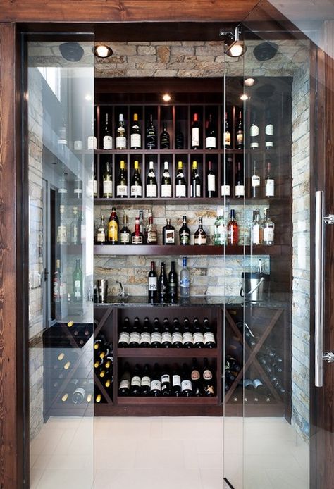 Modern Liquor Cabinets - Foter                                                                                                                                                                                 More Contemporary Wine Cellar, Wine Closet, Home Wine Cellars, Wine Cellar Design, Cellar Design, Wine Room, Wine Cabinets, Wine Storage, Wine Cellar