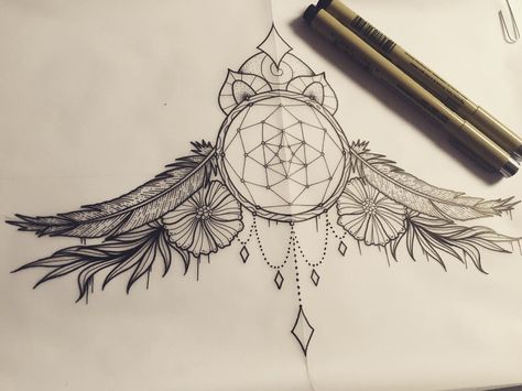 “Dream catcher sternum design  #tattoo #tattooflash #tattoodesign #illustrated #illustrator #illustration #illustratorsoninstagram #instadrawing…” Tattoo Under Breast, Sternum Tattoos, Underboob Tattoo Designs, Ink Therapy, Tattoo Trend, Underboob Tattoo, Sternum Tattoo, Tattoo Feminina, Feather Tattoos