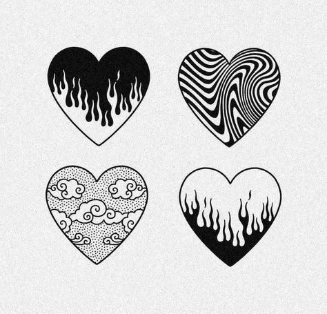 Wrist Tattoo Designs, Wrist Tattoo Ideas, Armband Tattoos, Handpoke Tattoo, Cute Hearts, Doodle Tattoo, Tattoo Flash Sheet, Gothic Tattoo, Unique Tattoo Designs