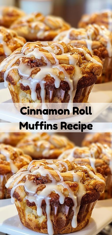 What are great breakfast ideas? This cinnamon roll homemade recipe is a muffin recipe easy to prepare and will quickly become one of your favorite muffins recipes. Cinnamon Muffins Easy, Cinnamon Swirl Muffins, Swirl Muffins, Fluffiest Cinnamon Rolls, Cinnamon Roll Muffins, Muffins Easy, Simple Muffin Recipe, Dessert Easy, Easy Cinnamon