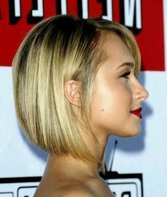 This is how I need the back to be.  Slightly lifted and rounding to the front, and not too undercut. Graduated Haircut, Graduated Bob Hairstyles, Graduated Bob Haircuts, Hair Play, Graduated Bob, Mod Hair, Stacked Bob Haircut, Choppy Bob, Hayden Panettiere