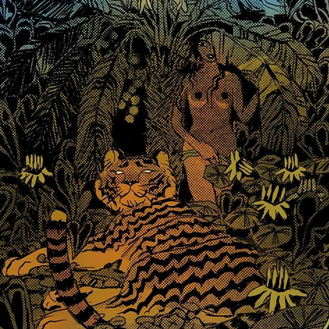 @em_niwa • Instagram photos and videos Jungle Illustration, Tiger Illustration, Tiger Art, Tiger Tattoo, In The Jungle, Illustration Inspiration, Inspiration Board, Tigers, Art Projects