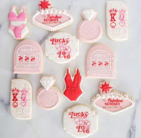 Give me all the bachelorette sets! I love them. ❤️ #bantoboxbakes #sugarcookies #decoratedcookies #customcookies #lasvegascookies #lasvegasbaker #bachelorettecookies #vegasbachelorette Bachelorette Cookies Decorated, Bachelorette Sugar Cookies, Casino Bachelorette, Bachelorette Cookies, Vegas Bachelorette, Sugar Sugar, The Bachelorette, Cookies Decorated, Cookie Ideas