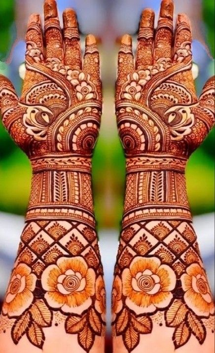 Full Hand Henna, Bridal Henna Design, Elegant Henna, Palm Mehndi, Beautiful Simple Mehndi Design, Full Mehndi, Mehandi Art, Palm Mehndi Design, Floral Henna