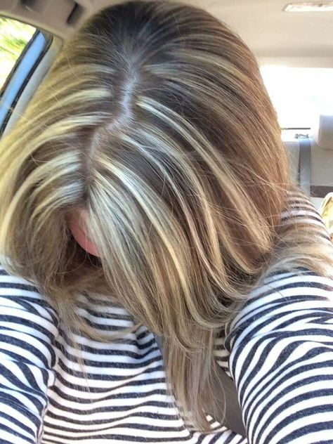 new blonde highlights! Bad Highlights, Hide Greys, Grey Hair, Blonde Highlights, Balayage, Long Hair, Highlights, Lookbook, Hair Color