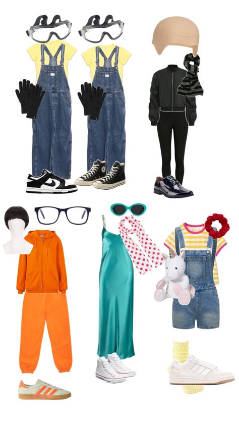 Despicable Me Halloween Costume, Despicable Me Costume, Fun Halloween Outfits, Duo Halloween Costume Ideas, Women Halloween Costume Ideas, Costume Ideas Women, Cute Group Halloween Costumes, Halloween Costume Ideas For Couples, Costume Ideas For Couples