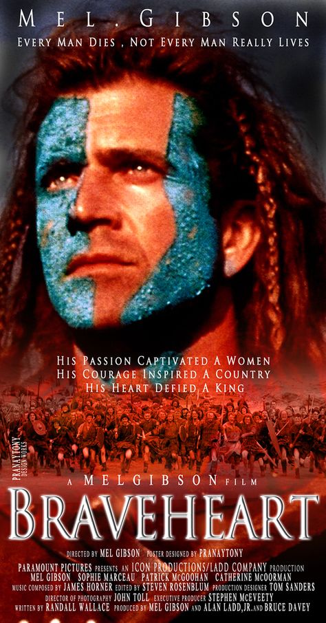 Braveheart ~ Brave Heart Movie, Brave The Movie, Brave Heart Quotes Movie, Brave Movie Poster, Braveheart Movie Poster, New Hit Songs, Hollywood Action Movies, Cinema Art, Historical Movies