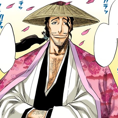 Shunsui Kyoraku, Comic Book Genres, Bleach Characters, Bleach Art, How To Draw Anime Hair, Anime Body Drawing, Bleach Color, Bleach (anime), Anime Book