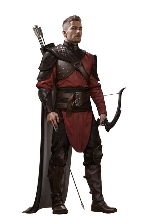 Ranger Dnd, Ranger Armor, Archer Characters, Viking Character, Fantasy Role Playing, Blood Art, Knight Art, Human Male, Dnd Art