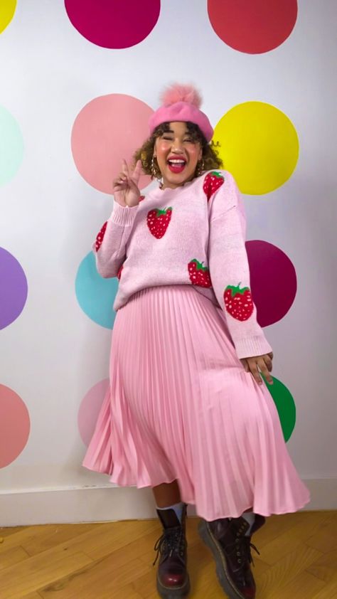 Maximalist Fashion 2023, Pastel Fall Fashion, Gen Z Fashion Plus Size, Kidcore Plus Size, Eccentric Outfits Plus Size, Quirky Plus Size Fashion, Kawaii Plus Size Outfits, Kawaii Fashion Outfits Casual, Plus Size Pastel Outfits