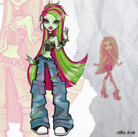 Think Drawing, Sketchy Style, Venus Mcflytrap, Plant Monster, High Characters, Monster High Pictures, Custom Monster High Dolls, Monster High Art, Monster High Characters