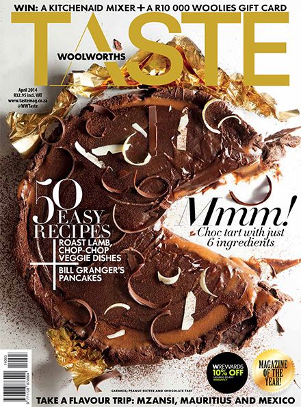 Baking Magazine, Caramel Treats, Tart Filling, Dessert Photography, Lamb Roast, Peanut Butter Chocolate, Chocolate Tart, Food Magazine, Magazine Covers