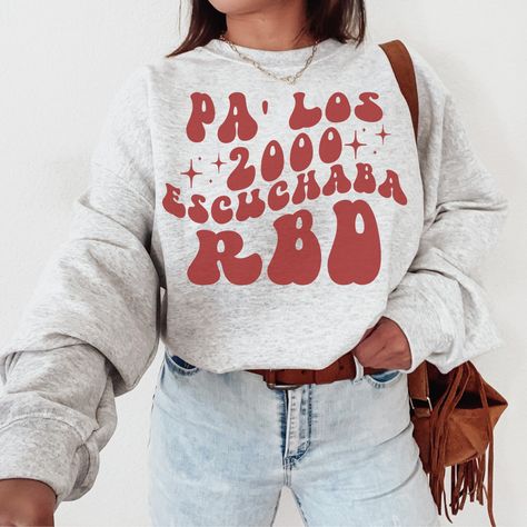 This Bad Bunny and RBD crewneck sweater is the perfect way to rep the Puerto Rican icon. It's made of a soft and cozy material, making it an easy favorite piece to wear all season long. For an oversized feel, don't forget to size up! Note: ♡ Our products are made to order specially for you. We have included size charts and a quick memo on finding the perfect size! ♡ We don't accept returns or exchanges. Please check our color and size charts before you place your order :) ♡ Please make sure all Rbd Outfits Ideas, Rbd Outfits Ideas Concert, Rebelde Outfits, Rbd Outfits, Orthopedic Nurse, Ortho Nurse, 49ers Gifts, 49ers Sweatshirt, San Francisco Sweatshirt