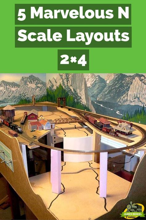 It's amazing how much you could fit in N scale layouts 2x4. If you have the patience and dexterity, you could come up with truly amazing creations. Model Railway Layouts, N Scale Model Train Layouts, N Scale Coffee Table Layout, N Gauge Model Railway, Train Table Layout, Board Architecture, N Scale Buildings, Toy Train Layouts, N Scale Train Layout