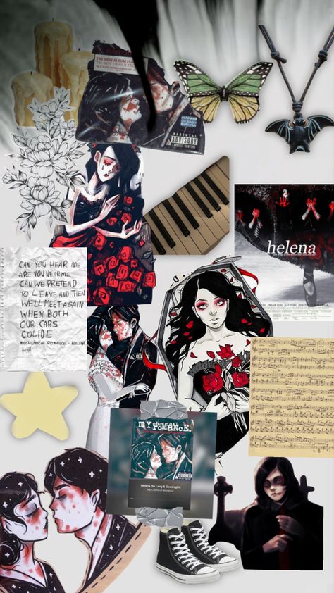 #mcr #helena #emo Helena Mcr Aesthetic, Helena Aesthetic Mcr, My Chemical Romance Phone Wallpaper, Helena Mcr Dress, Mcr Computer Background, My Chemical Romance Computer Wallpaper, Mcr Helena, Helena Mcr, Helena My Chemical Romance