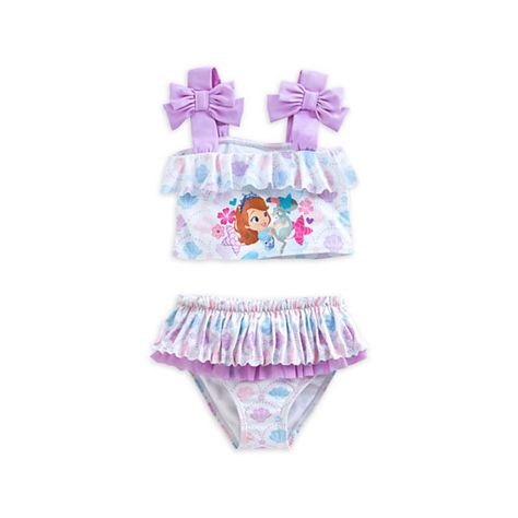 Sofia The First Bikini For Kids featuring polyvore Sophia The First, Disney Princess Sofia, Princess Sofia The First, 2 Piece Swimsuit, Princess Sofia, Sofia The First, 2 Piece Swimsuits, Disney Merchandise