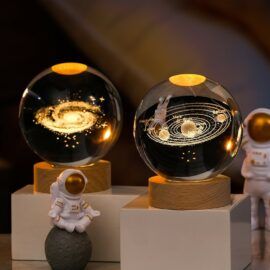 Astronaut Decorations, Space Crystal, Aesthetic Lighting, Galaxy Decor, Sphere Lamp, Galaxy Core, 3d Illusion Lamp, Led Night Lamp, Ball Lamps