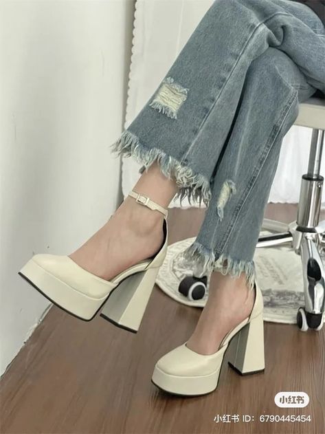 Strappy block heels