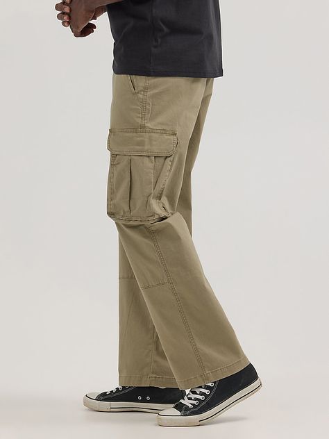 You can take everything with you whenever you wear our Men’s Ripstop Cargo Pant. Made to handle everything the day throws your way, these relaxed fit pants are as tough as they come. They’re crafted from a woven cotton fabric with just a hint of stretch. They feature a straight leg, roomy side pockets with extra compartments for essentials, back pockets, side pockets, a keychain belt loop, as well as a classic zip-fly and button closure. They won’t disappoint. Wrangler Cargo Pants Outfit, Cargo Pants Outfit Men, Wrangler Cargo Pants, Relaxed Fit Pants, Wrangler Pants, Pants Outfit Men, Cargo Pants Outfit, Cargo Pant, Cargo Pants Men