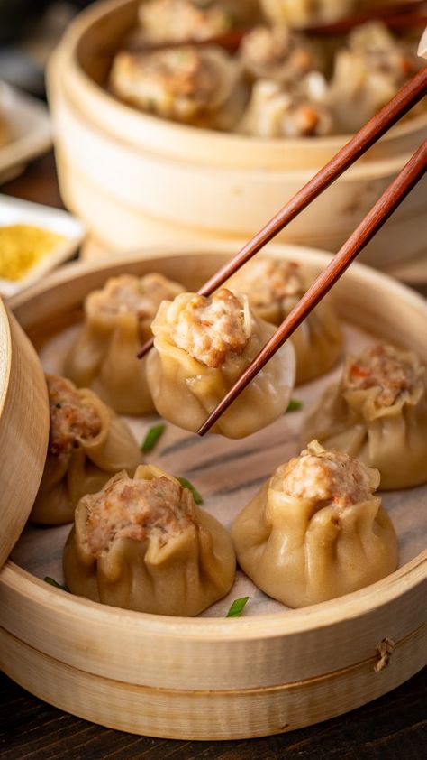 Pork Hash (Shumai) Recipe | Hawaii’s Favorite Steamed Dumpling Pork Hash Recipe, Shumai Recipe, Chinese Steamed Dumplings, Hawaiian Dessert Recipes, Steamed Dumpling, Hawaiian Pork, Best Dumplings, Hash Recipe, Steamed Dumplings