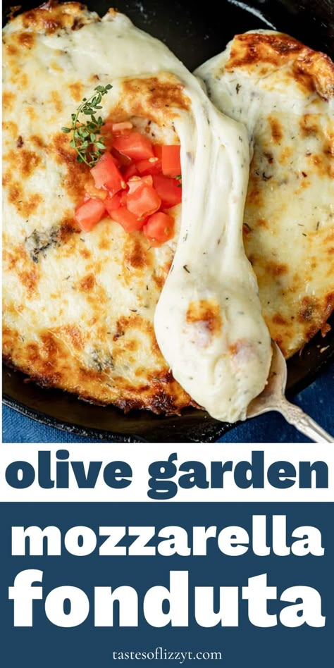 This copycat Olive Garden Smoked Mozzarella Fonduta recipe has Italian cheeses and sour cream to make a creamy, hot cheese appetizer that you won't be able to say no to. Meals Planning, Smoked Mozzarella, Copycat Olive Garden, Olive Garden Recipes, Cheese Appetizer, Hot Cheese, Student Ministry, Fondue Recipes, Dip Recipes Easy