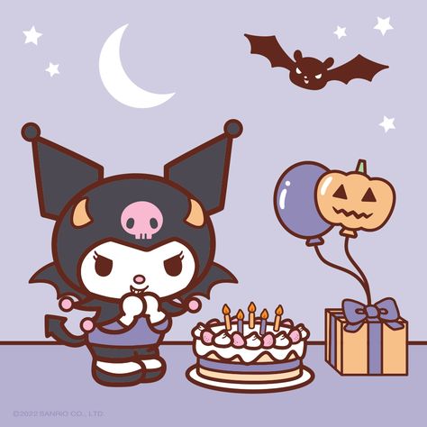 ARTBOX Cafe on Twitter: "Happy Birthday #Kuromi, and #HappyHalloween everyone! 🎃 Let's celebrate this double special day with everyone's favourite cheeky but charming Sanrio friend! The bat flying overhead looks suspiciously familiar... Any ideas? 🤔 #ARTBOXCafe Halloween celebrations last til 6th Nov! https://t.co/2nswNpMJxV" / Twitter Happy Birthday Kuromi, Pfps Halloween, Artbox Cafe, Birthday Kuromi, Kuromi Wallpapers, Kuromi Halloween, Hello Kitty And Kuromi, Hello Kitty Halloween Wallpaper, Sanrio Halloween