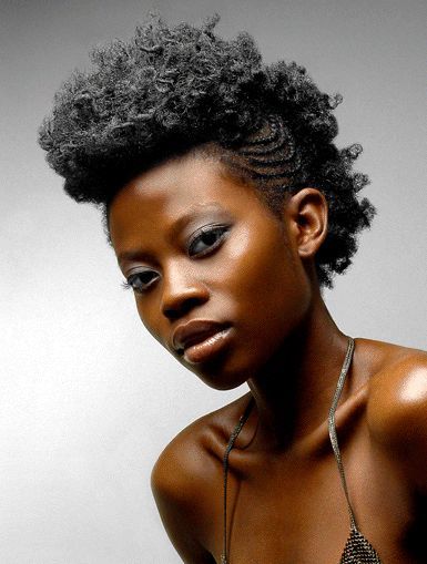 Faux Hawk Natural Hair, Fro Hawk, Curly Faux Hawk, Faux Hawk Braid, Curly Fro, Types Of Manicures, Afro Textured Hair, Faux Hawk, Natural Hair Updo