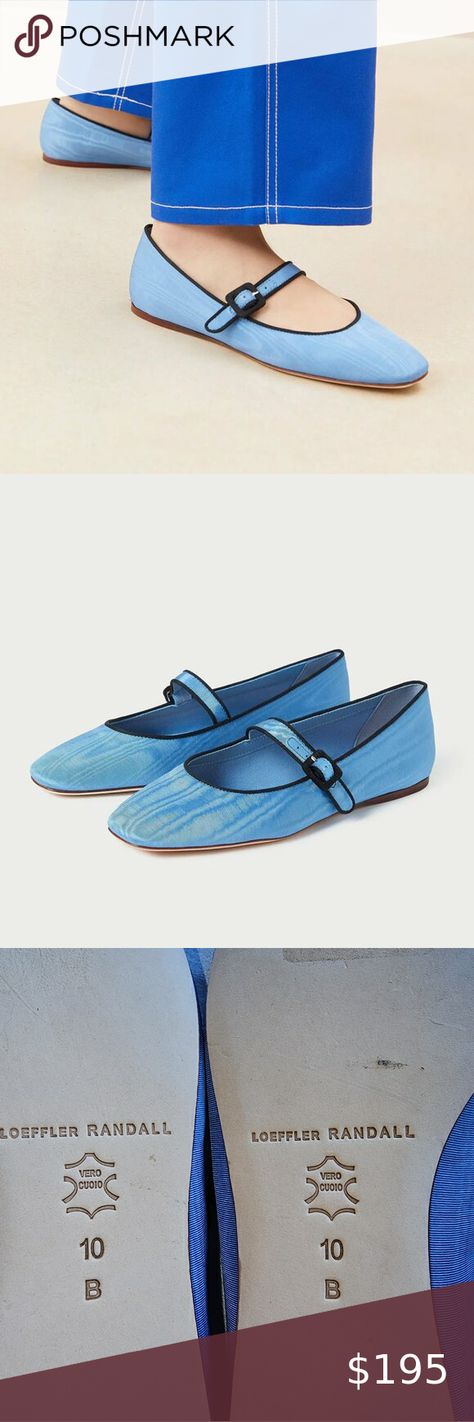 Loeffler Randall Ginger Mary Jane Flats in Light Blue Sz 10 Loeffler Randall Shoes, Mary Jane Flats, Loeffler Randall, Mary Janes, Piping, Ginger, Almond, Bridge, Light Blue