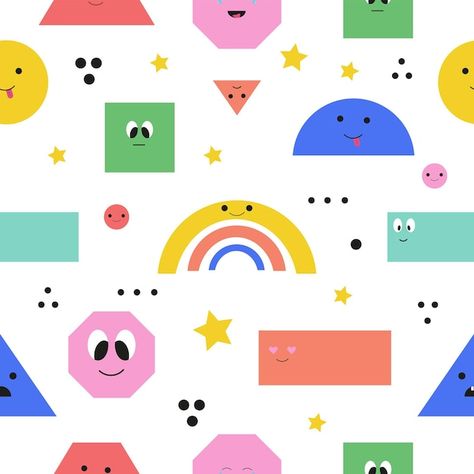 Flat Pattern Design, Shapes Background Pattern, Kids Wallpaper Texture, Wallpaper Texture Pattern, Shape Wallpaper, Teacher Wallpaper, Geometric Shapes Wallpaper, Shapes Wallpaper, Shape Background