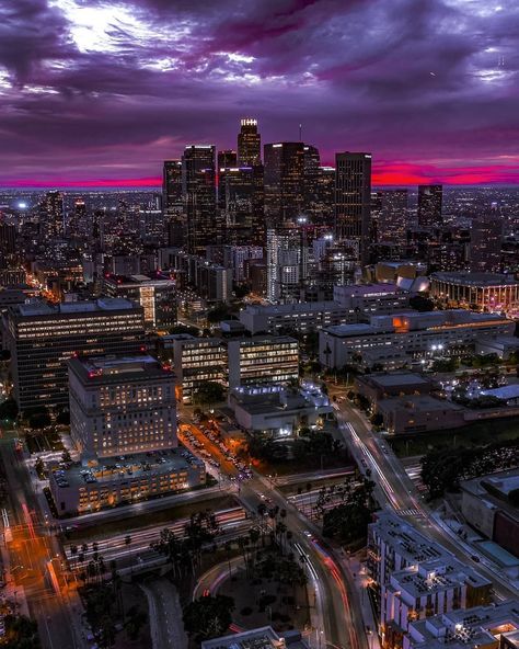 Los Angeles Cityscape, Los Angeles At Night, Los Angeles Wallpaper, Los Angeles Aesthetic, Instagram Los Angeles, Los Angeles Skyline, Amoled Wallpapers, Usa Cities, Los Angeles City