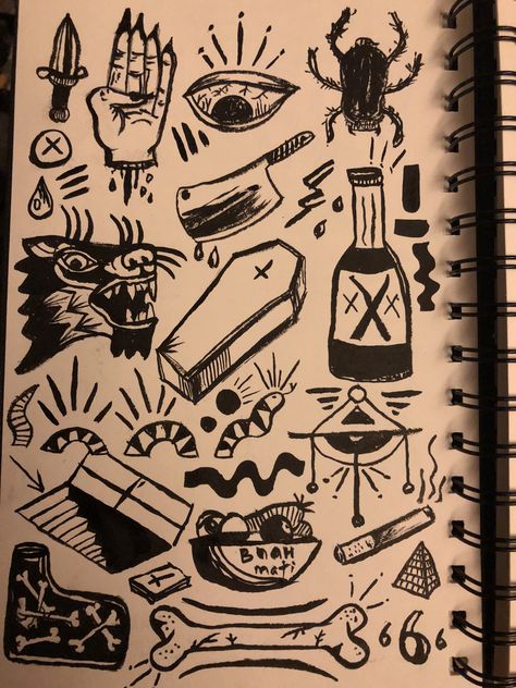 Notebook Drawing, Arte Grunge, Collage Drawing, Trash Art, Sketchbook Art Journal, Grunge Art, Wallpaper Animes, Dark Art Drawings, Easy Doodles Drawings