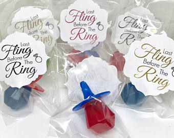 Last Fling Before The Ring, Bridal Shower Bachelorette Party Ideas, Bachelorette Party Favor Bags, Ring Pops, Bridesmaid Bachelorette, Bridal Shower Planning, Awesome Bachelorette Party, Diy Bachelorette Party, Bachelor/bachelorette Party