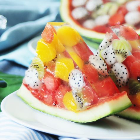 Tastemade Japan, Watermelon Fruit, Fruit Jelly, Pudding Desserts, Tasty Baking, Fun Baking Recipes, Food Videos Desserts, Fruit Recipes, Interesting Food Recipes