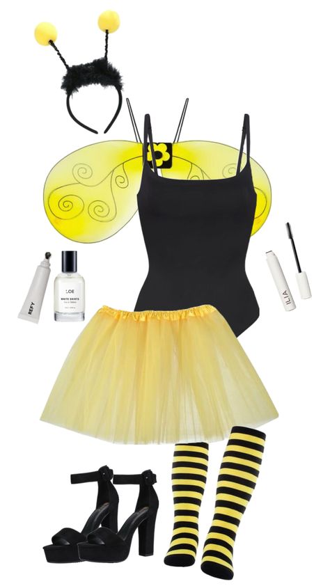 bee halloweeen halloweekend costume ideas outfit inspo Carnaval Costume, Ladybug Costume, Bee Costume, Pretty Halloween Costumes, Solo Costume, Duo Halloween Costumes, Fancy Nancy, Halloween Costume Outfits, Ideas Outfit