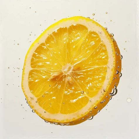 ↑↑↑ Larger size on website 🔸 A perfectly sliced lemon, with its vibrant yellow flesh and visible seeds, is suspended in water, su 🔸 From Midjourney AI Image Lemon In Water, Lemons In Water, Lemon Orange Water, Lemon And Orange Water, Lemon Water Photography, Lemon Transparent, Sliced Lemon, Lemon Water, In Water