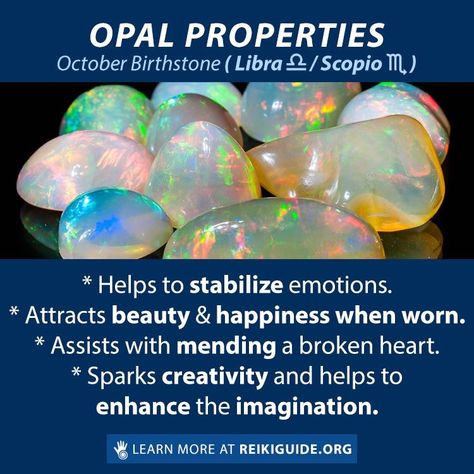 Opal/Libra Opal Crystal Meaning, Opal Stone Meaning, Gemstones Meaning, Opal Benefits, October Born, Opal Meaning, Birth Stones, Stone Properties, October Baby