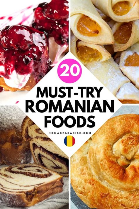 Romanian Food Traditional, Travel Eastern Europe, Romania Food, Romanian Desserts, Eastern European Recipes, Around The World Food, Foods To Try, Romania Travel, Foreign Food