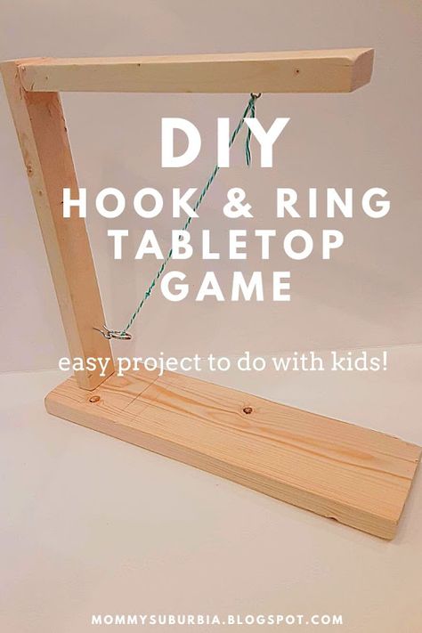 Mommy Suburbia: How To Make A Tabletop Hook & Ring Bimini Game Diy Wooden Games, Wood Puzzles Diy, Hook Game, Diy Tabletop, Modern Woodworking, Simple Diy Projects, Diy Yard Games, Homeschool Advice, Bench Design