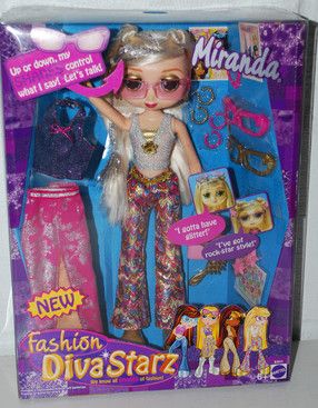 New Fashion Diva Starz - Miranda Diva Starz Dolls, 2000s Moodboard, Lollipop Girl, Delightful Dolls, Doll Games, Diva Dolls, 90s Toys, Sindy Doll, Toys Collection