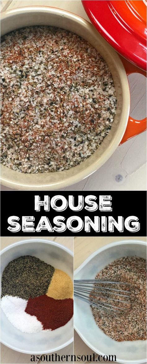 house seasoning from A Southern Soul House Seasoning Recipe, House Seasoning, Diy Seasonings, Spice Rubs, A Southern Soul, Homemade Dry Mixes, Butcher's Cut, Homemade Seasoning, Survival Foods