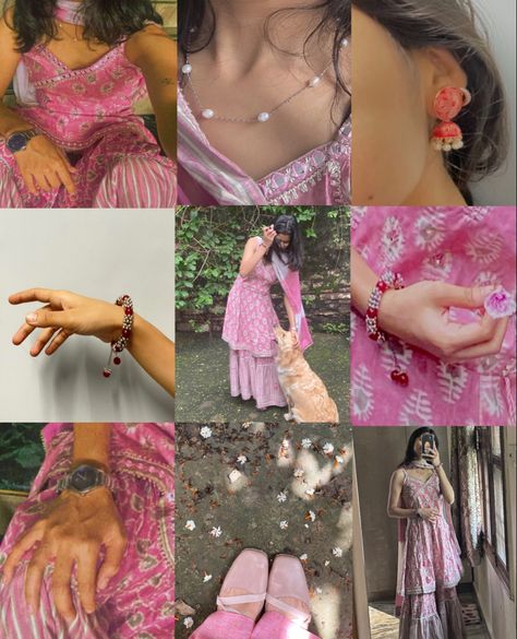 Desi Aesthetic Outfit Women, Traditional Dresses Aesthetic Pics, Pics In Traditional Dress, Aesthetic Indian Outfit Photography, Desi Aesthetic Instagram Layout, Janmashtami Outfit Ideas, Girly Aesthetic Pic Ideas, Aesthetic Pics In Traditional, Aesthetic Photos In Traditional