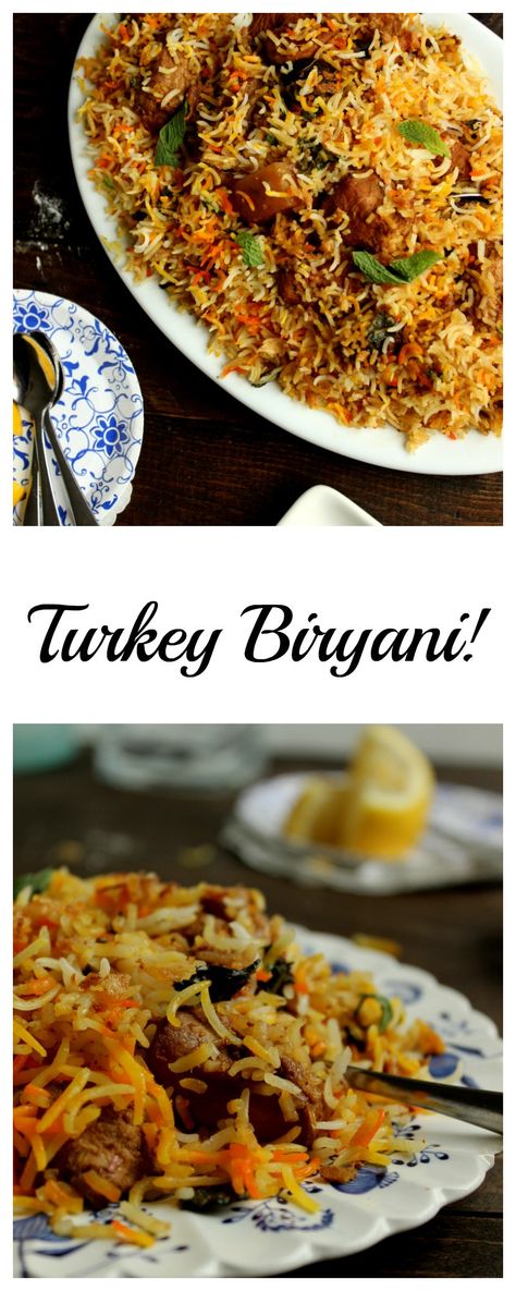 turkey biryani Marinated Turkey, Pakistani Dishes, Restaurant Copycat, Indian Dinner, Canadian Food, Halal Recipes, Pakistani Food, Biryani Recipe, Amazing Recipes