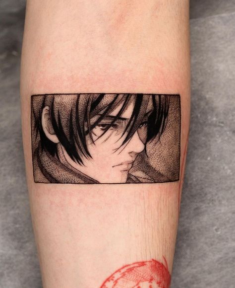 Mikasa Tattoo, Oozy Tattoo, South Korean Tattoo, Watermelon Tattoo, Korean Tattoo, Vintage Tattoo Art, Attack On Titan Tattoo, Korean Tattoo Artist, Nerdy Tattoos