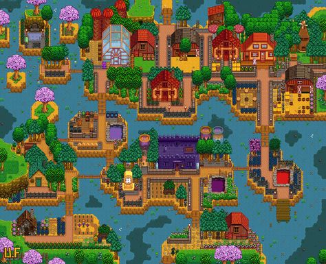 Stardew Valley Farm, Stardew Valley Layout, Stardew Valley Tips, Valley River, Stardew Valley Farms, Schrute Farms, Farm Layout, Farm Tour, Farm Design