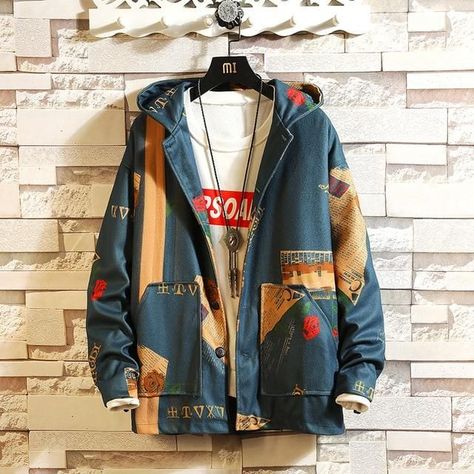 8d420fa35754d1f1c19969c88780314ddesc43300296ri Hip Hop Jacket, Korean Fashion Fall, Spring Instagram, Streetwear Jackets, Streetwear Mode, Jackets Men Fashion, Men's Jackets, Chilly Weather, Fall Jackets