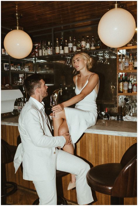 Vintage Bar Photos, Reception At Restaurant, Vintage Bar Wedding, Wedding Photo Vintage, Wedding At Restaurant, Italian Inspired Engagement Photos, Italian Restaurant Photoshoot, Vintage Bar Photoshoot, Italian Restaurant Wedding