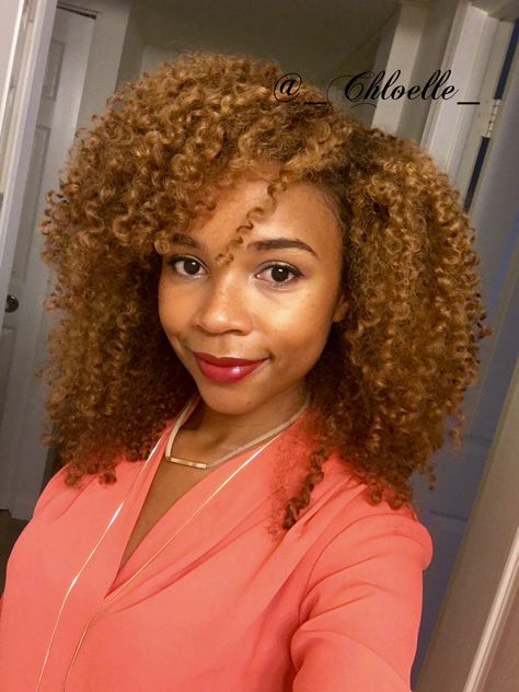 Cool hair day. Dark N Lovely Honey Blonde. Blonde Hair On Black Women, Spring Hair Color Blonde, Natural Hair Highlights, Ginger Blonde, Dark And Lovely, Blonde Natural Hair, Blonde Dye, Hair Color Pictures, Honey Blonde Hair Color