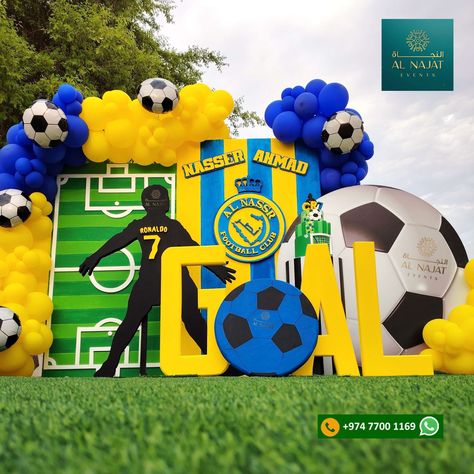 CHRISTIANO RONALDO AL NASSR FOOTBALL THEME BIRTHDAY GOOOAAALLL ⚽🥅 In AL NAJAT, Your Happiness Matters For More Details Contact Here WhatsApp : +974 77 00 11 69 Call : +974 77 00 11 69 Ronaldo Birthday Theme, Ronaldo Birthday, Ronaldo Al Nassr, Football Theme Birthday, Football Birthday Party, Ronaldo Football, Football Theme, Football Themes, Football Birthday