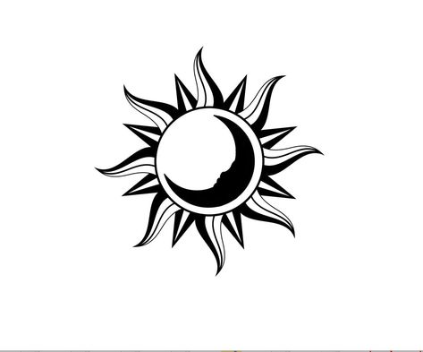 Sun And Moon Halloween, Moon Stencils, Png Moon, Sun Png, Celestial Sun And Moon, Moon Sun Tattoo, Moon Png, Witch Png, Moon Halloween